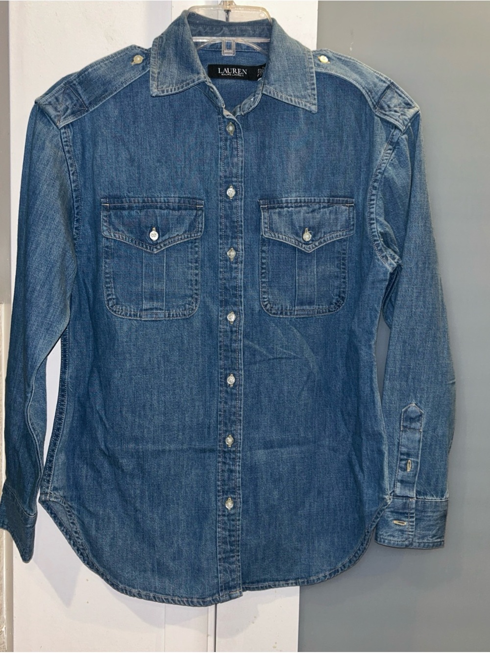 Lauren Ralph Lauren Indigo Denim Button-Front Shirt